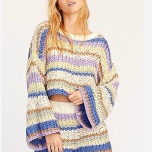 Free People Multicolor Knit Sweater
